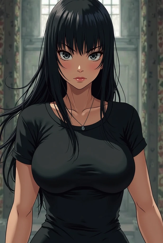 Yoruichi Shihouin, masterpiece), (portrait), medium breasts (aesthetics), A 32-year-old woman , romantic lighting that enhances her feminine features.