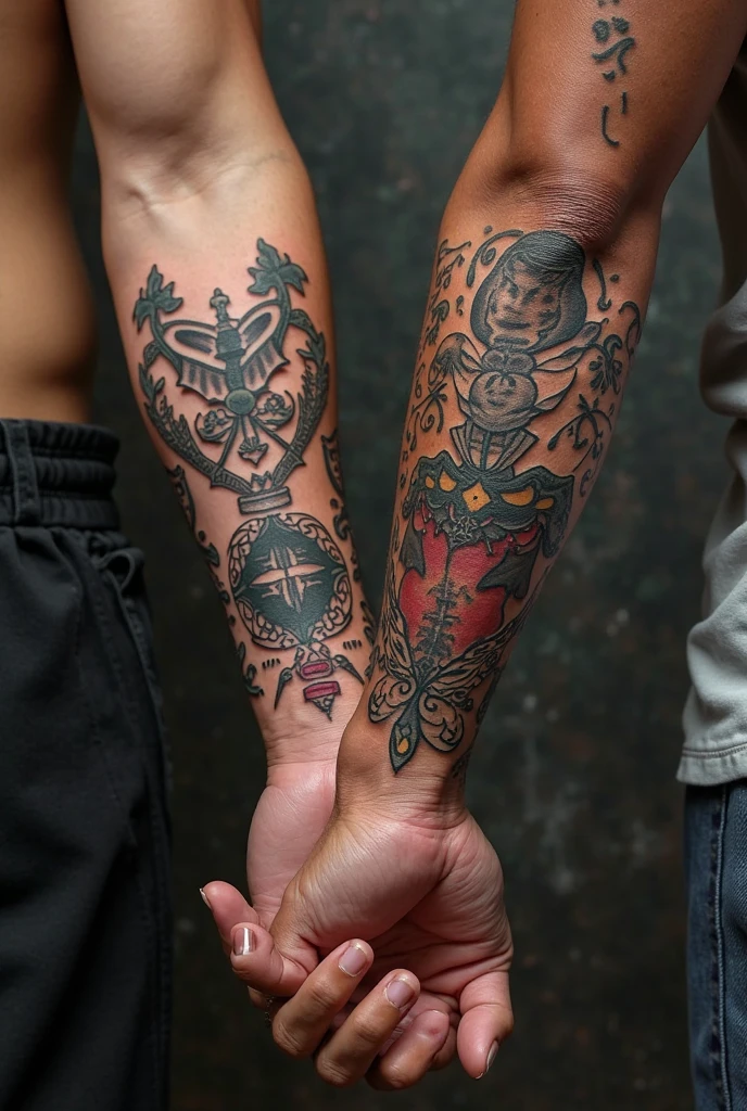 Tattoo of 1-02-2017 in Roman numerals
