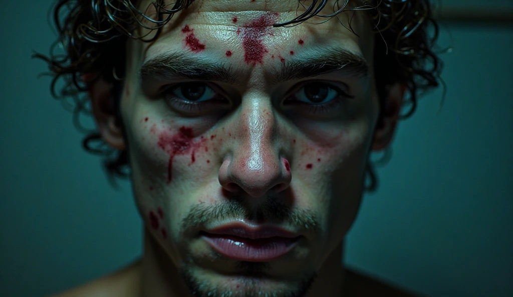 Dead zombie man, depth of field, bokeh