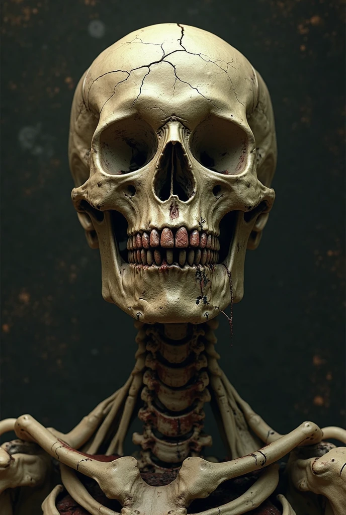 a woman with a horrifying face, extremely ugly and distorted features, sunken eyes, gaping mouth, rotting skin, a skeletal body, unhealthy and uncomfortable appearance, in a dark, unsettling horror atmosphere, highly detailed, photorealistic, 8k, best quality