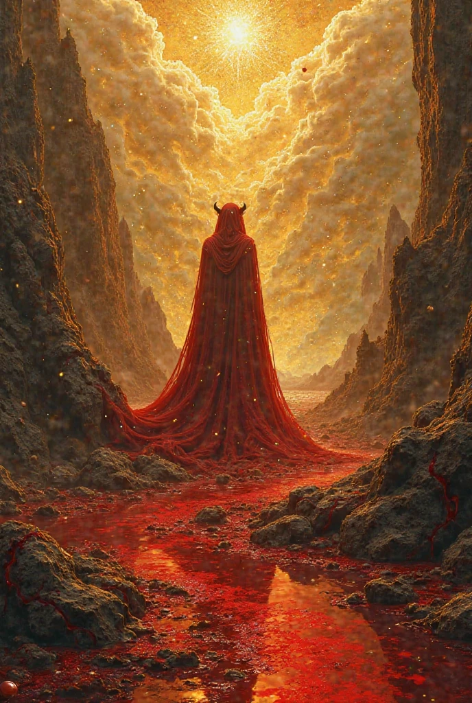 Mythical creatures, author：By Zdzisław Beksinski, Mucha、red、Big eyes、Azathoth