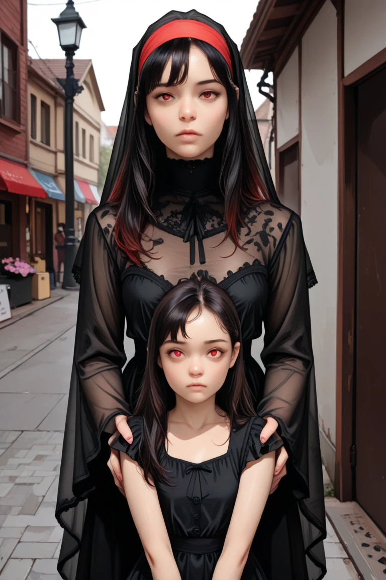 Children's Archives,2 brother and sister,sculpted, Line art, Gothic, More fantasy,tattoos on the arms,neck tattoos,frontage,Two little guesses,Life interaction,cheerfulness,
Absolute symmetry,multi-detail,Absolute clarity – AR 9:16