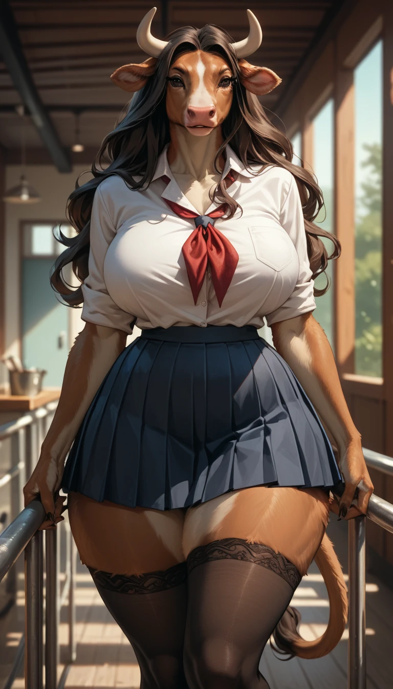 seductive anime girl, [ 4 k digital art ]!!,ultra realistic picture, overdetailed art, 8k high quality detailed art,curvy tanned gyaru,(tareme,thick lips:1.2),revealing dress shirt,cardigan,school uniform,long pleated skirt,brown wavy hair,(tanned skin:1.3),dark skin,loose socks,sweaty,close up,blushed, lying on floor in classroom,spreading legs,incoming kiss,smile,close up,(face focus,from above)