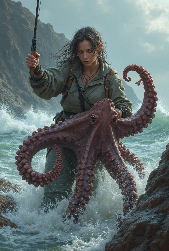 ((highest quality, masterpiece :1.3)), Photorealistic、Ultra-high resolution、Natural skin texture、Hyperrealism、Photograph from the knee up、Beautiful girl in early teens、Being held captive by tentacles、Being sexually attacked by tentacles