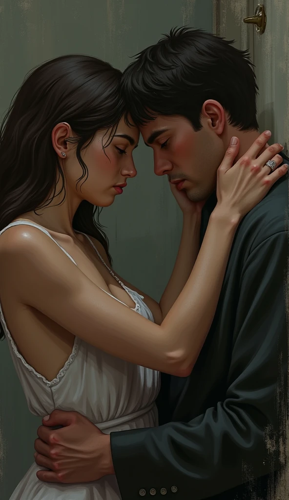 Soffie crossed the room in two Steep steps and grabbed him by the collar of his shirt, lifting him slightly off the ground and pushing him against the wall with surprising force. Her eyes burned