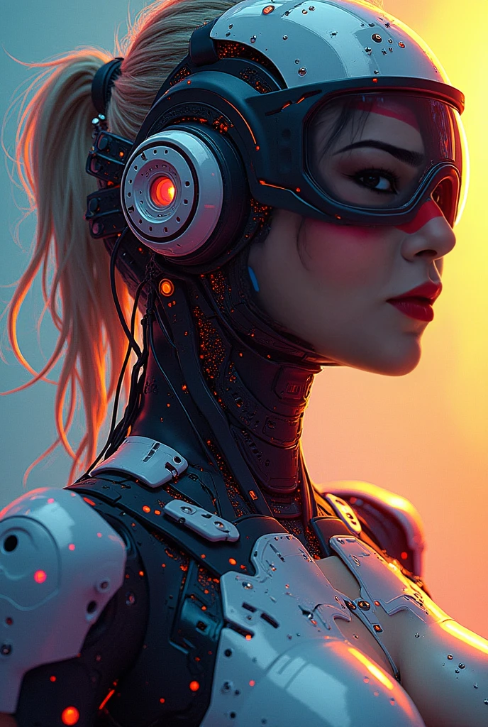 DEN_layla_roo,
(woman with a (robot arm:1.2) and (mechanical limbs:1.2) wearing sunglasses, human body, (android:1.2), (robot arm:1.2), machinery, (cyberpunk:1.2), punk:1.2),
bokeh, f1.4, 40mm, photorealistic, raw, 8k, textured skin, skin pores, intricate details <lora:epi_noiseoffset2:1>, epiCRealism
