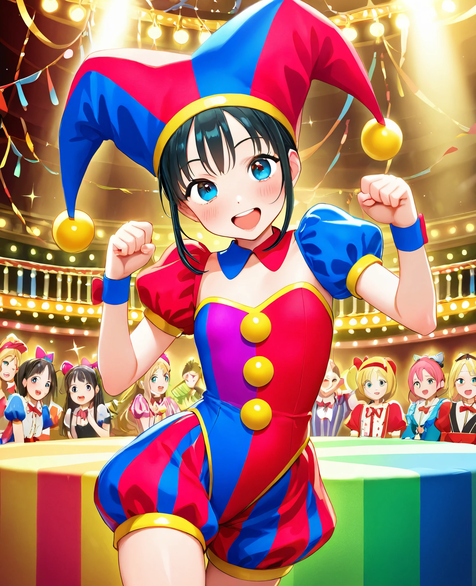 CIRCUS, CIRCUS,masterpiece,8k, top quality ,,colorful,Jester Sonnet, Laugh for Me, for you , Laugh for Me, for you , When will the day come when I can really laugh and talk、