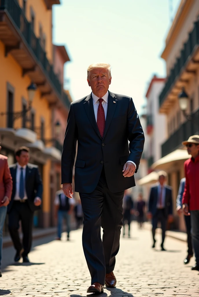 trump walking in the ghetto