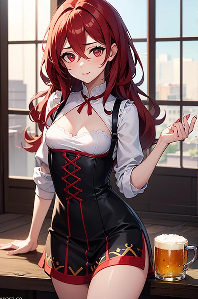 Age 20, working at a cafe, demon horns and tail