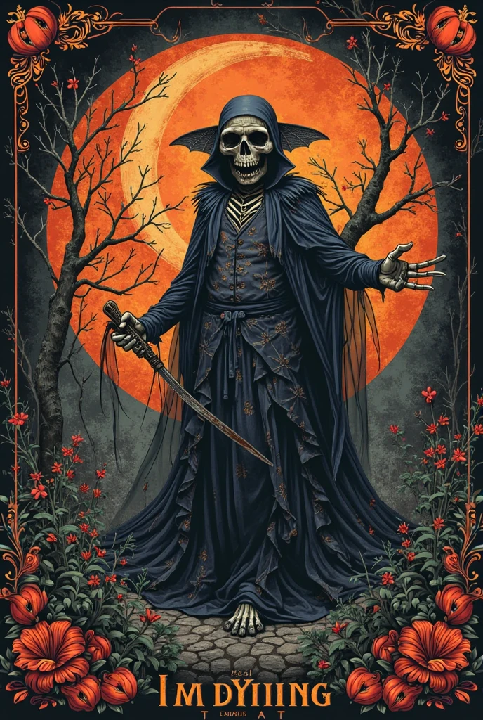 art nouveau painting of a skeleton dressed in a red outfit holding a red apple, undead lich, creepy explorer sketch, skelleton, bloody + concept art, saint skeleton queen, crimson themed, undead mage, an old lady with red skin, skeleton cowboy, crimson attire, granny weatherwax, portrait of a red sorcerer, lich, plague doctor, an undead desert lich pharaoh