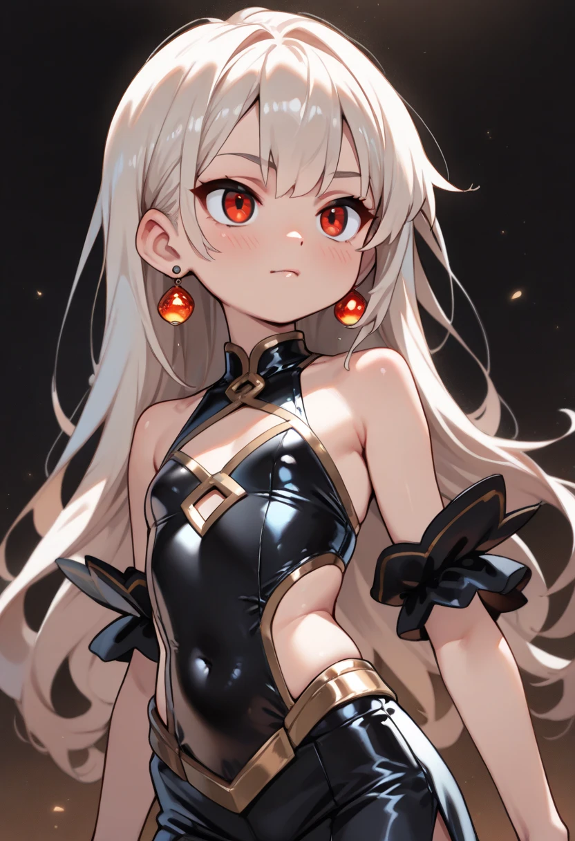 （dark skin,Silver Hair,Fox Girl）,(Perfectly detailed face),(Young),twintails , highleg competition swimsuit, (((Competition 水着 that fits perfectly to the body))),,cameltoe,School swimming pool,noon,sweaty,Smirk,High resolution, masterpiece, Highest quality, High resolution, Cowboy Shot