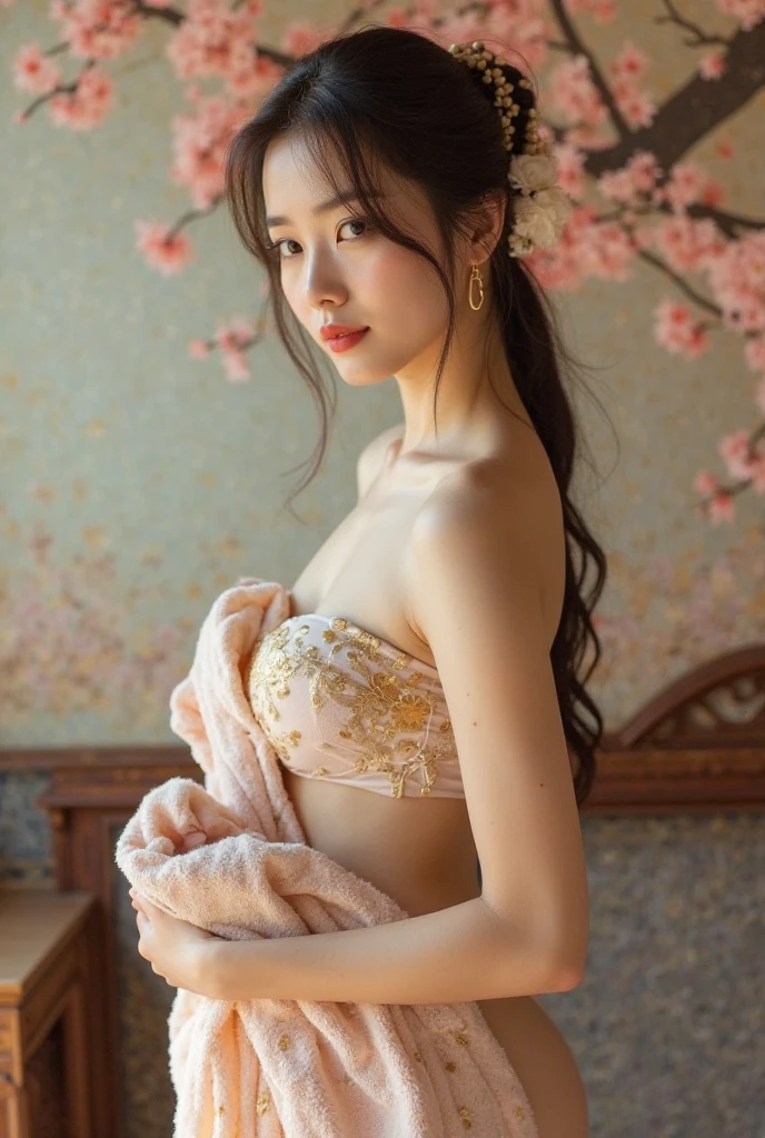 Kimono beauty、bra、Japanese、hair ornaments