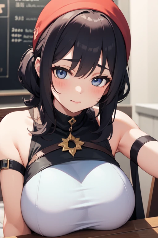 1girl, ttg <lora:ttg-03:1> , nanashi mumei, shirt, corset, cleavage cutout, red skirt, single thighhigh, cloak, ribbon, ponytail, very long hair, hairclip, feathers, knife, belt, partially fingerless gloves
<lora:mumei-09:1>