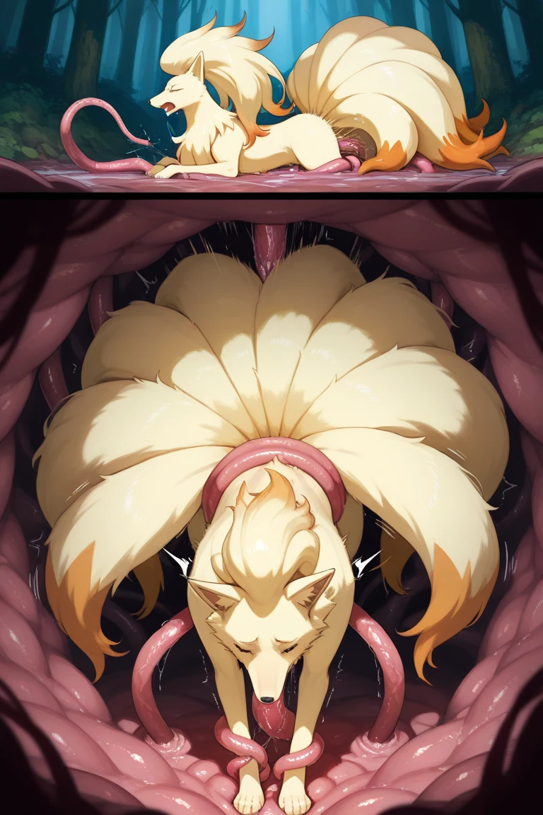 normal body, orange hair, spiky hair, short hair, bangs, blue eyes, cat ears, cat tail, nude, crying, huge black dick on ass, double penetration cum, in the forest, boy tied up, french kiss, bandit, boy ripped shirt, boy shaking, rape, gangbang