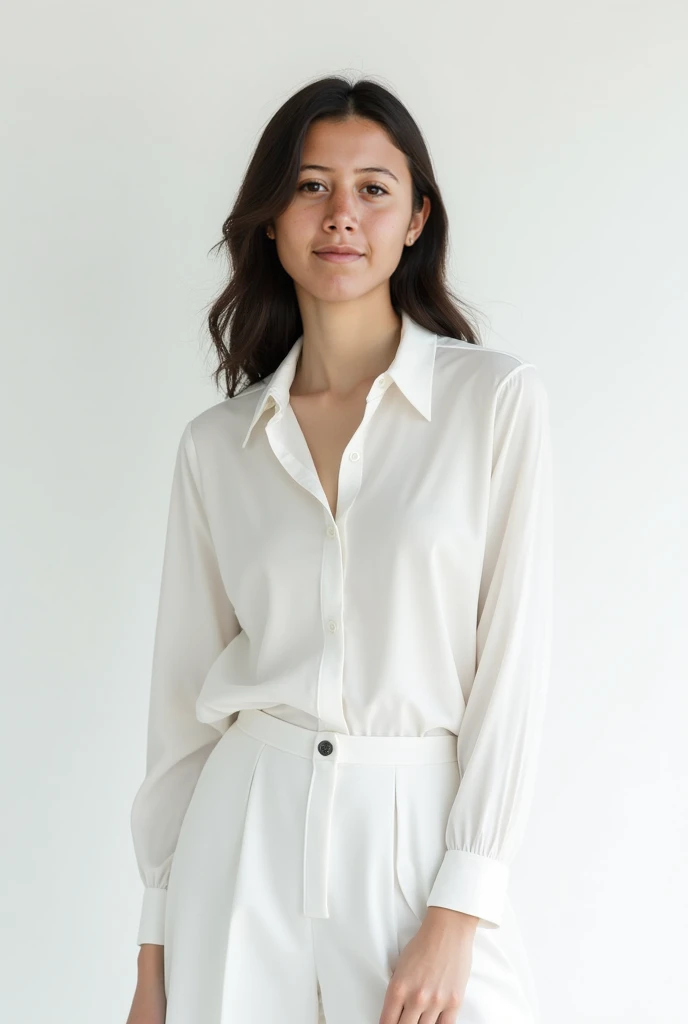 white long sleeve blouse