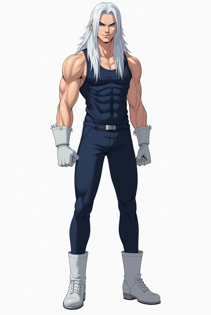 (masterpiece, Highest quality:1.2), smile, View your viewers, (((Huge muscles､Huge penis))),David,A tight suit with white lines,Sakuma Jirou,((Young boy,Little,Eye patch,Deep cobalt blue hair color,Long Hair)),Crying face,A lot of drool, sweat, and ,Looking into the distance,Shaking violently,Anal sex upturned teeth clenching harness,Imminent sexual activity