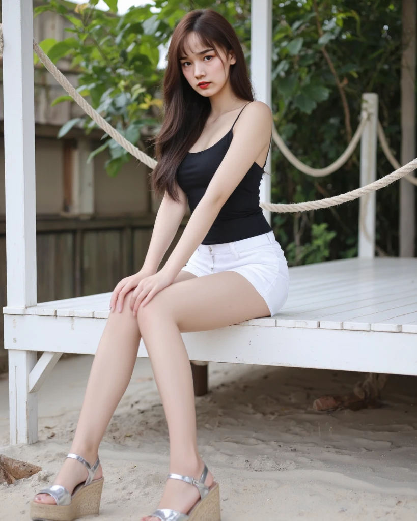 35mmneon,analogue style,sandals,Become a beautiful woman in summer
