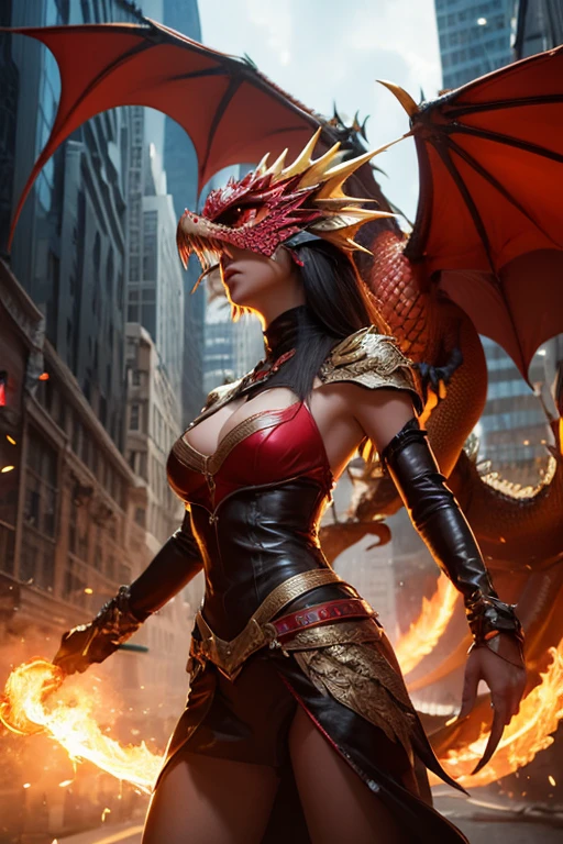 nitaraMK1,red hair, green eyes, fangs, bat wings,
red bodysuit, tiara,
mortal kombat, outside, night,
(insanely detailed, beautiful detailed face, masterpiece, best quality), <lora:nitaraMK1:0.8>