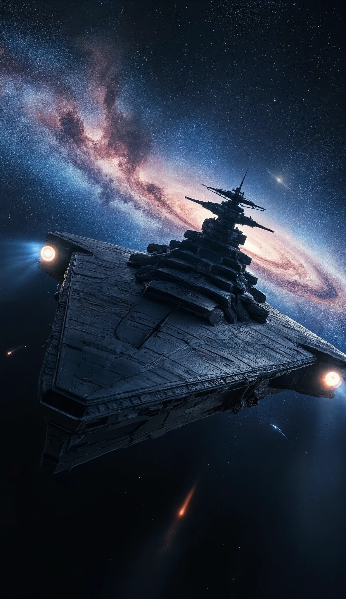 High Definition Space Images、 Milky Way、spaceバトルシップ、Interplanetary Voyage Spaceship{x}Yamato Class Space Battleship、 shooting star、Authentic Art、Attack Space Battleship、digital art。Comfortable silence 、space{{more}}、Colourful Outer Space。