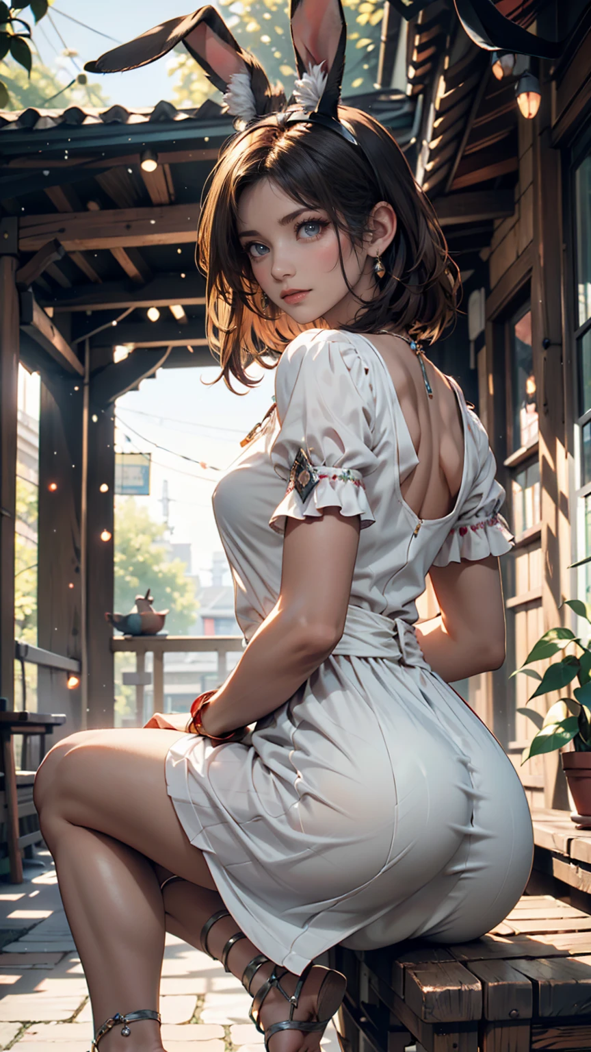 24-year-old female、Silver Hair、Nightcap、Nightgown、Cleavage Emphasis、Luxury slippers、Fluffy carpet、A bedroom filled with tasteful antique furniture、Arms crossed、Get in bed and sit with your back against the headboard