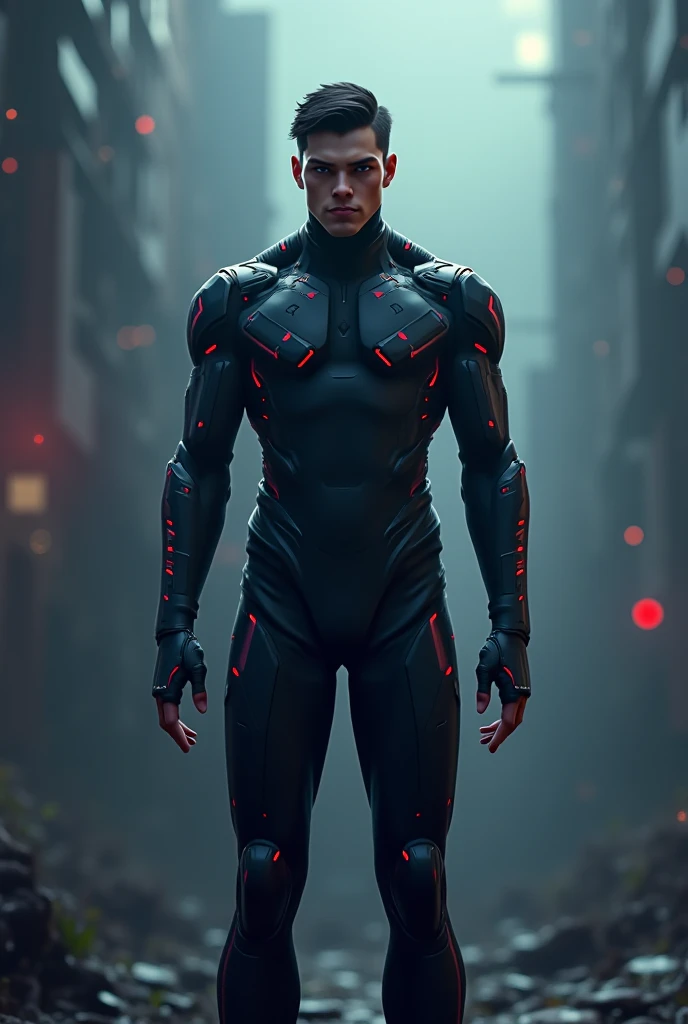 red head in real short sleeves stands next to a giant robot, Boy in mech cyber armor, Cyberpunk anime mech, Male mech, cgsociety and fenghua zhong, anime mecha aesthetic, mechanization, Handsome white boy cyborg, cyberpunk, green military camo, dynamic scene, 2 0 y. gal , mecha asthetic, Robot boy
Boy in shorts and jacket standing next to giant robot, Guweiz style artwork, CyberPunk mech, Trends on CGSTATION, Guweiz, Russell Dongjun Lu, digital cyberpunk anime art, Ross Tran 8 K, Guweiz on ArtStation Pixiv, boy in mecha network armor