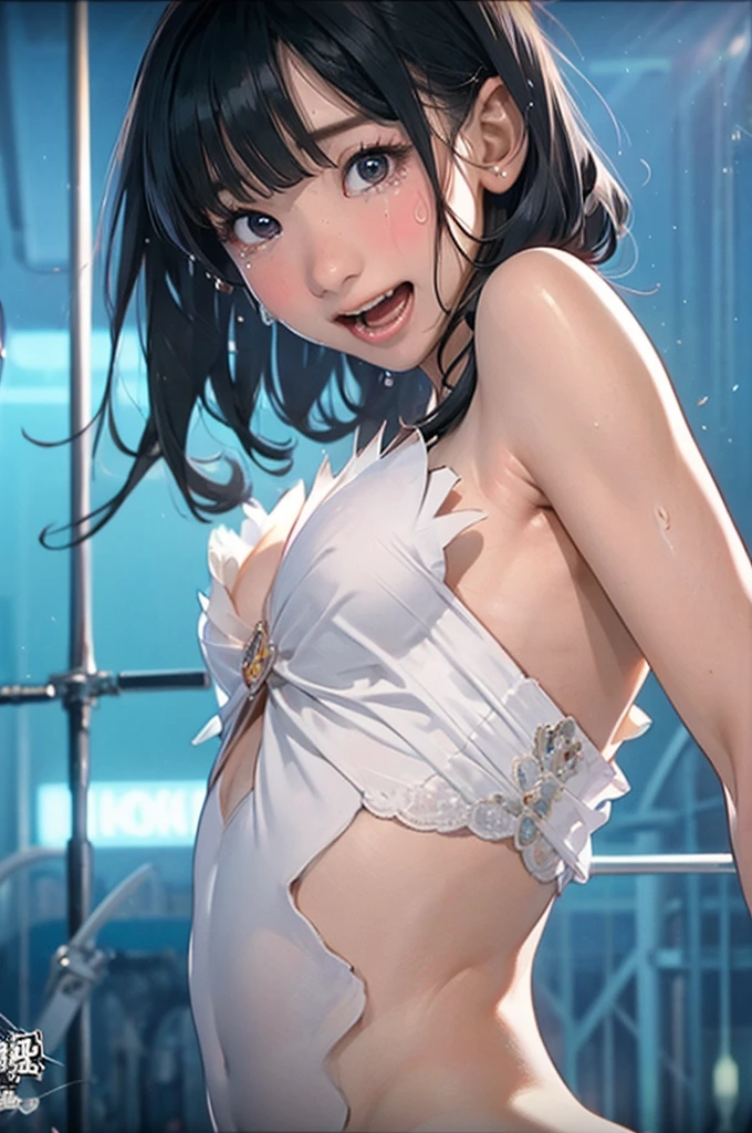 ((((a very cute))))((((small tits)))) ((((fullnude)))) ((((Ecstatic look))))、((((Holding a plastic bottle in your right hand)))) ((((twin-tail hair))))、((((Thin pubic hair))))、((((embarassed expression)))) ((((fullnude))))(((View here)))、(((Shyness)))、((((Bathe in water)))) 1 Adult Girl,NSFW,sixteen years old，(younger sister)，(gals)，(long)(((Complete nudity))), (small tits, delicate and long legs)A slender,((Black hair)),((Blue eyes)),((((Smile very shyly)))), (((slender))), ((cum all over the body)),,(((masutepiece))), (bich),(crass room),(((Best Quality))), ((Ultra-detailed)), ((full of sweat)), ((extremely delicate and beautiful)),(dripping),((No Underwear)), (((Gesture to take off the shirt))), (Long hair), ((cum all over the body))((red blush))(((Navy Color School Swimwear)))((Underhair))((エロ))(((barechested))) ((top-quality))、((​masterpiece))