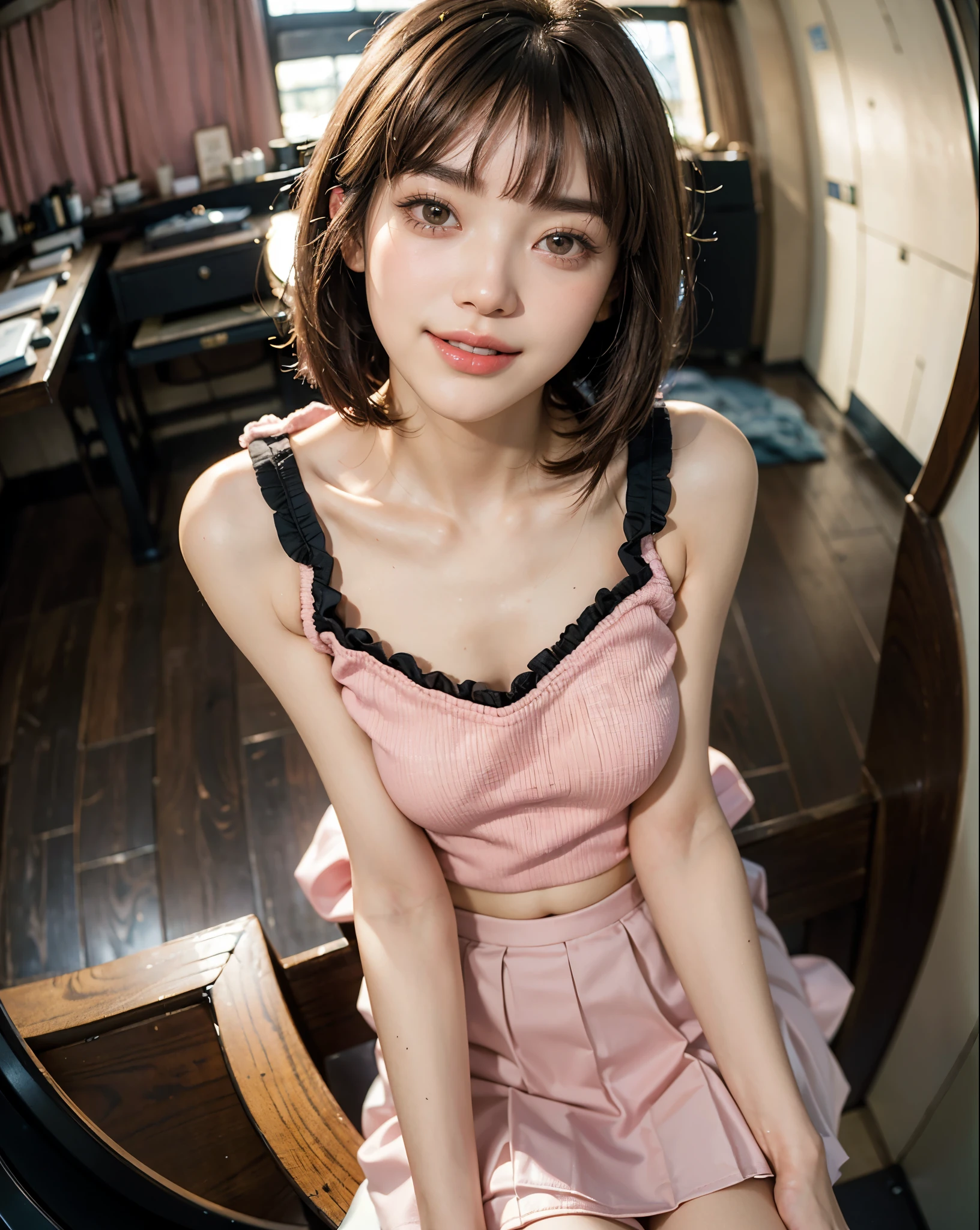 Browsing Caution、highest quality、High resolution、8k、girl 1 mature mature mature woman people々、Daytime、、Black-haired、Shortcuts、The light shines、outside of home、luxury、(Medium Hair)、Beautifully detailed skies、Beautiful earrings、Wind、Glowing Skin、vision、bust,Spread your legs,concentrate,Spread it with your fingers,Widespread use,syphilis,Love Juice String、Garment Lift,(hour々々Shiny pink panty shot:1.5),(Very small breasts),(Very young breasts),(very young body),(very young face),(Very flat chest),(Very flat chest),