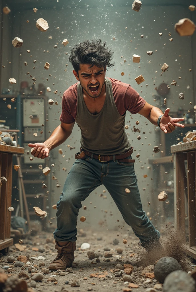 "Na tranquila noite de lua cheia, um jovem Garoto de 15 anos de encontra-se em um campo aberto, where the silvery moonlight gently illuminates the scenery. A sense of anticipation hangs in the air as he screams and kneels on the ground and feels the immense pain throughout his body from his impending werewolf transformation to come." 8k,CGI,realista foto melhor qualidade obra prima:
