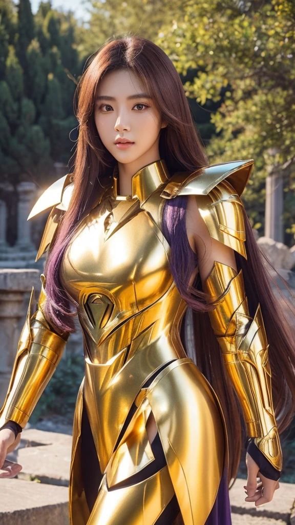 (((3/4 body shot of a girl ))):1.9, 1girl, random fictional girl named Ichiro Haruki from Japan, medium breasts,
from 'ancient england,in ancient city',
facing viewer, reflection,shining steel,red,helmet:0.5,engraving,
ultra high quality, photorealistic:1.4,(sharp focus),Fujifilm, 50mm lens, F/2.8, HDR, 8k resolution, cinematic film still, (((Front light))):1.9,((direct frontal lighting)),reflection,
'(happy look,smile)',The breastplate is carved with dragons, the shoulders are carved with tigers,
<lora:epi_noiseoffset2:1>, <lora:ArmorSuit_v1:0.5:CLOTHING>,<lora:HardSurfaceV1:0.5:CLOTHING> <lora:SagittariusArmor:0.3>
earrings
round face,dark brown curly hair hair,
<lora:eye_size_slider_v1:0>
<lora:curly_hair_slider_v11:-2>
<lora:eyelashes_slider_v3:-2>
<lora:forehead_slider_v2:-1>
<lora:freckle_slider_v1:-1>
<lora:time_slider_v1:-1>,
<lora:skin_tone_slider_v1:-2>
<lora:muscle_slider_v1:-1>
<lora:lip_slider_v21:1.2>