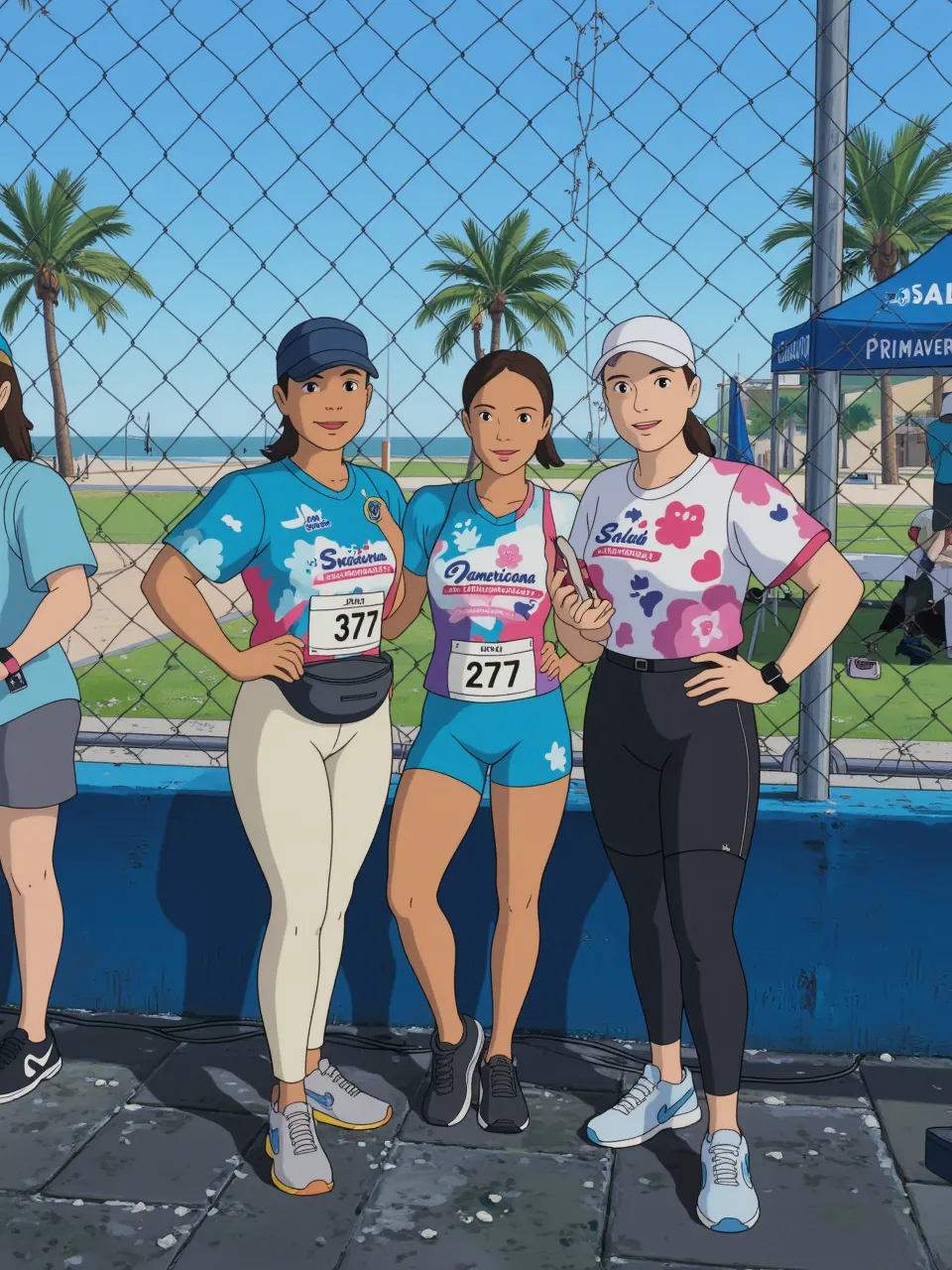 nessa, running woman,