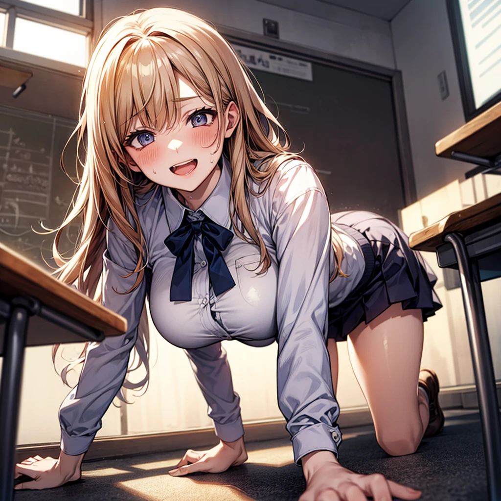 (Highest quality、Masterpiece、Very detailed、4K)、One woman、19 years old、((Bunny girl))、squat、front