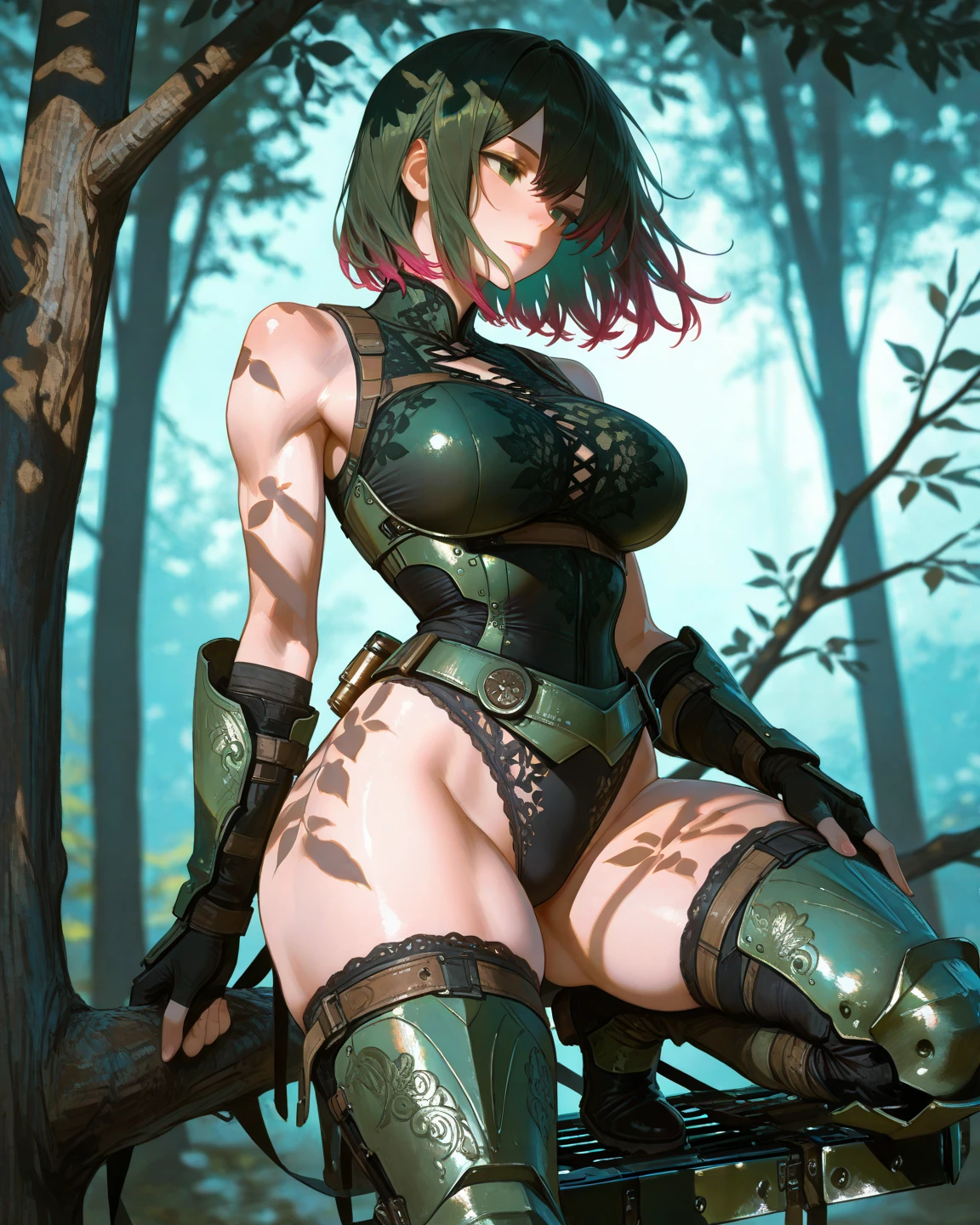 anime character girl .3d NSFW forest 3D rendering Scifi CKPT SFW #nsfw style woman illustration fantasy science fiction semi-realistic --auto --s2