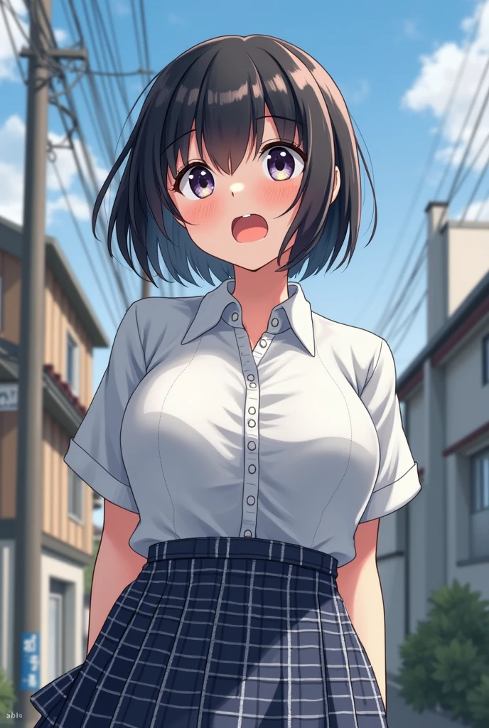 top-quality、超A high resolution、(Photorealsitic:1.4)、女の子1人、(Woman without clothes:1.3)、(huge-breasted:1.7)、looking at viewert、a closeup、full body Esbian、(It's raining heavily:1.5)、(the whole body is wet:1.5)、red blush