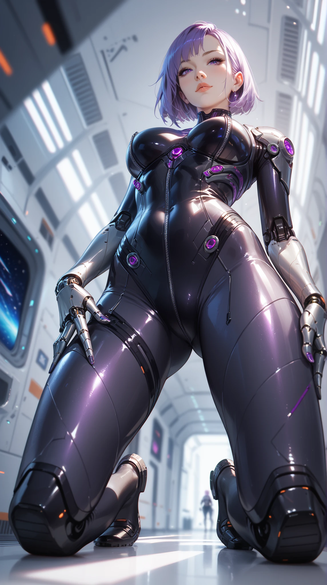 a muscular man in a full black outfit, dark hair, in a thoughtful pose, from the Matrix, anime-inspired clothing, nerd, full body, (best quality,4k,8k,highres,masterpiece:1.2),ultra-detailed,(realistic,photorealistic,photo-realistic:1.37),HDR,UHD,studio lighting,ultra-fine painting,sharp focus,physically-based rendering,extreme detail description,professional,vivid colors,bokeh,portrait,sci-fi