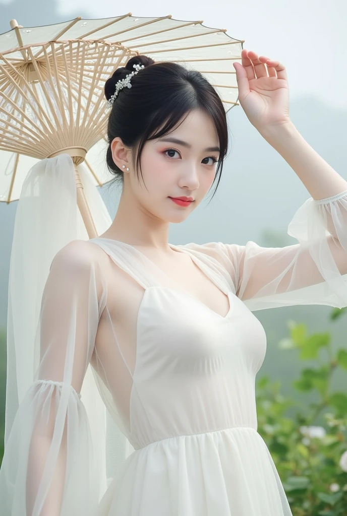 Fashion model 18 years old， [[[[Close-up cleavage]]]], [[[[rapeseed]]]], [[[[bshoulder]]]], perfect  eyes, Perfect iris，perfect lips，perfect teeth，Perfect Skin，with fair skin，HighDynamicRange，Movie Girl，(delicated face)，(Highly defined faces)，(((Transparent antique style casual underwear)))，(((Ancient Chinese women&#39;s hairstyle)))，(((obscene exposure)))，(((lace underwear big breasts)))，（(((Ancient Chinese courtyard in the background)))，((legs separated))，((A smile of excitement and satisfaction on his face))，((Sexy and charming expression))，((looking at viewert))，4K Ultra HD, 超高分辨率, (realistically: 1.4), Best quality at best，tmasterpiece，（pastel colour：1.2)