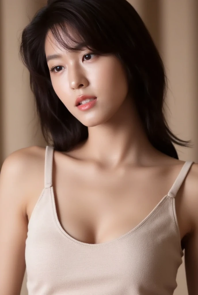 ((top-quality、8K、​masterpiece：1.3))、foco nítido：1.2、Beautiful Women in Perfect Style：1.4、Full Bord Bill Four、Slender Abs：1.2、((dark brown hair、Colossal tits：1.2))、(Dark light、In the street:1.1)、Colossal tits、My chest is about to tear、Plump body、Highly detailed facial and skin texture、A detailed eye、二重まぶた、Tear bag、stunningly beautiful face、Unclear、Transparent skin、23 years old、Beautiful Big Bust、Beautiful even from the outside、Whole body, Long leg,A look of shame、Bust is larger than H cup、Exposing cleavage、Violent,Pale lighting, tight short skirt、Tight clothes、thin clothes、closed thin lips、Date arrangements、Casual clothing、Sweaty body、Feelings of first love、A smile、Perfect coordination、big butts、Exposed skin、The desire to have sex is in the expression、