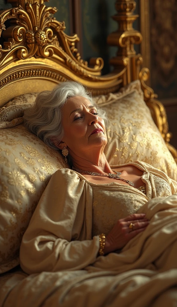 T8EQU33N, woman, sleeping, portrait, hat <lora:Elizabeth2_LORA:1>