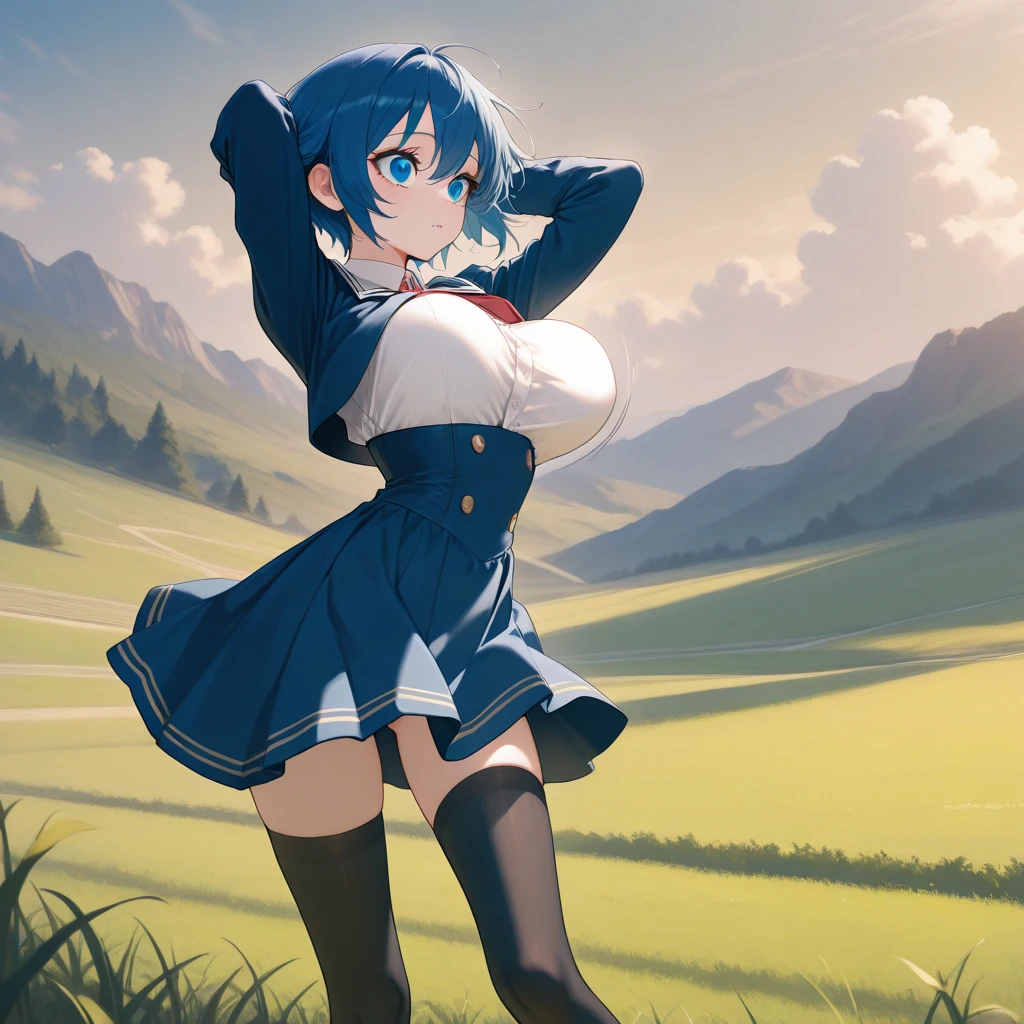 score_9, score_8_superior, score_7_superior, score_6_superior, score_5_superior, score_4_superior, masterpiece, Highest quality, One girl, alone, blue eyes, dress, ribbon, hair ribbon, Black Hair, blush, , red ribbon, Simple Background, View your viewers, black dress, white Sailor collar, belt, Sailor collar, Short sleeve, White Background, school bag, bag, bangs, School Briefcase, short hair, pinafore dress, sailor dress