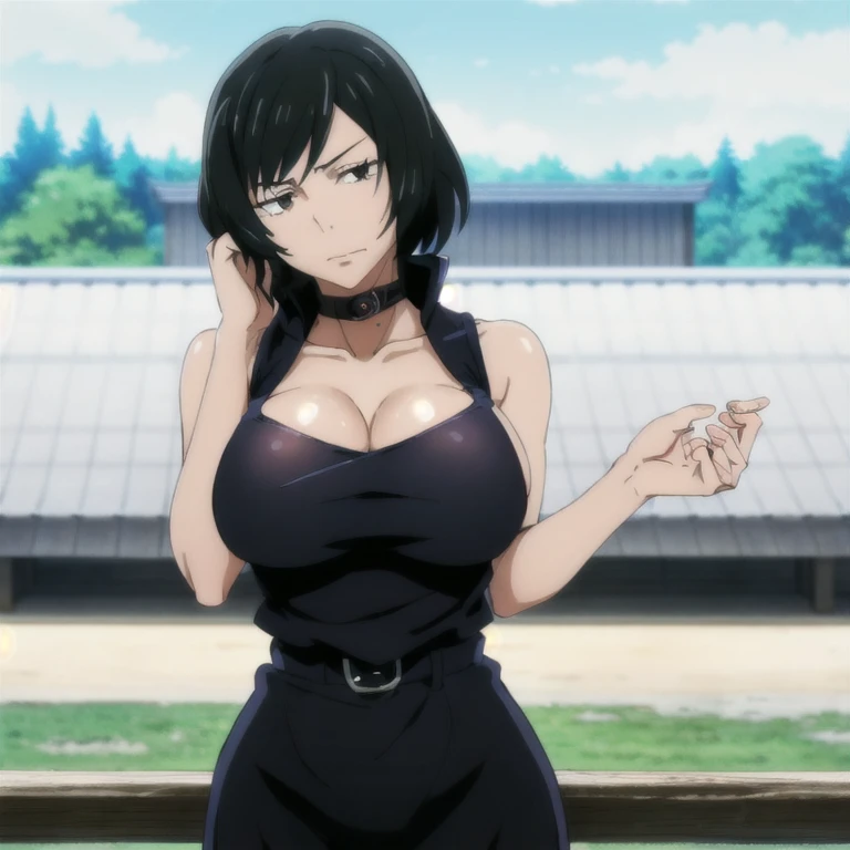 masterpiece,high quality,solo,outdoors, Maizen-in ,1 girl, Mini Good , mini panties , blanking , Big Breasts , Chest、masterpiece, 1 person々, 1 person々in,10代の若者1 person々, ,Big Breasts , mature woman, opens wide vertically .....,pictures, creevage visible,Steamed, (Big Breasts:1.6), hold your hands behind your head , condom belt,Throw a condom from above,used condoms