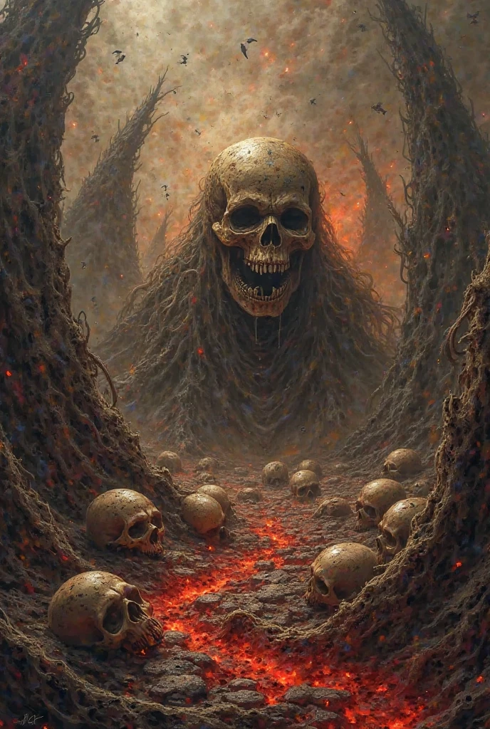 Dark ambient, Intricate Details, Studio Lights, Mystical Ambient, Mechanical, Asymmetric, Mystical Ambient, the result rendered must be made it from parts of the dead human bodies and skulls, skeletons of poisonous vipers and snakes and other reptiles, bones, worldly scum, still life should be surrounding the main objects artwork, horror, evil, hell, murdered innocents and must look very real with a blooded crown of spines, rusted and worn metallic chains and it must transmit the pain of the crucifixion of Jesus Christ, art by Carne Griffiths, Wadim Kashin, Anton Semeno aka Gloom82 and Tea Jagodic.