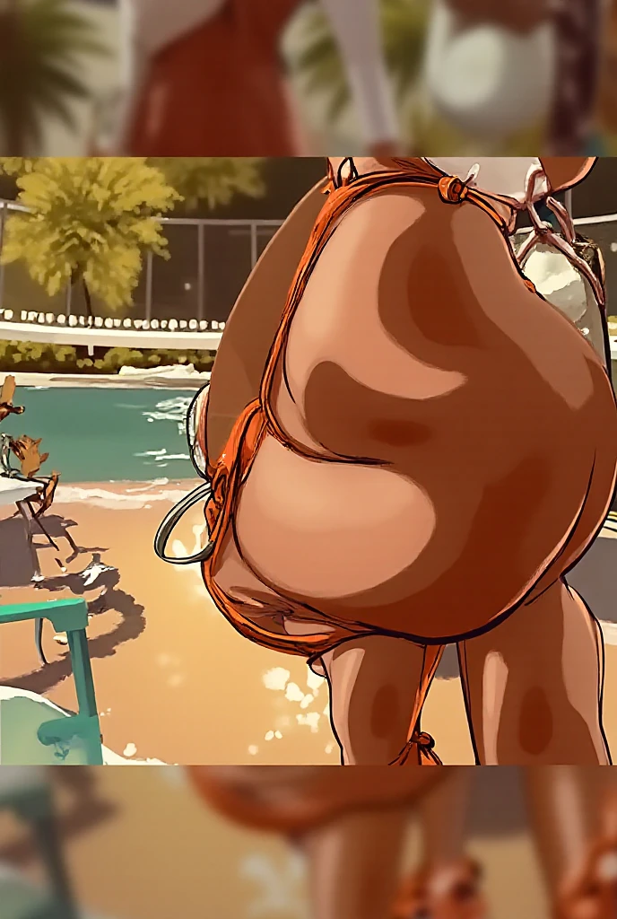 1girl, 1boy,elderly,gilf, grey hair, sexy figure, ssbbw,gilf, nude,naked, (shot from below), sagging breasts, underboobs, (skindentation:1.4), showing cleavage , massive ass, insanely inflated hips,very large bosum,largest haunches, ahegao face,delicate and clear female genitalia, gilf having rough sex ,beach background , back view