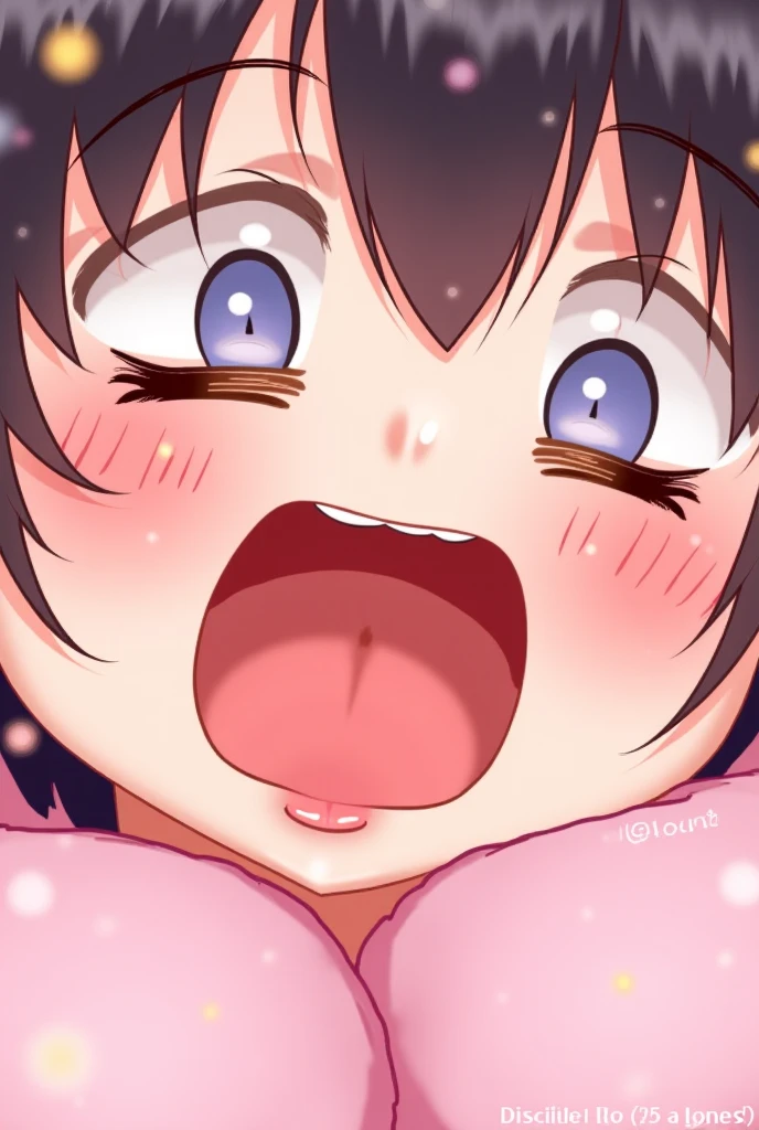 [1girl, Senju Muramasa, eromanga sensei], beautiful detailed eyes, purple eyes, (opened big mouth, licking, Sticky tongue), nsfw, (close-up mouth), Highest quality, Super detailed, masterpiece, Ultra-high resolution, 8k, Embarrassing, blush, Lovely, (Close one eye, With tears in her eyes and her mouth open), Sticky saliva