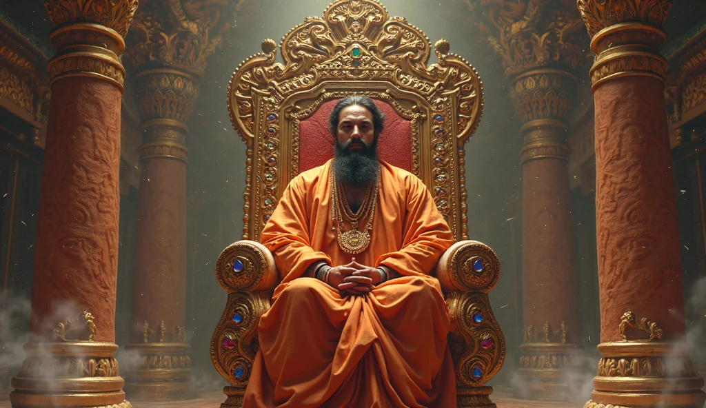 The king of uruk Gilgamesh is sitting in his room