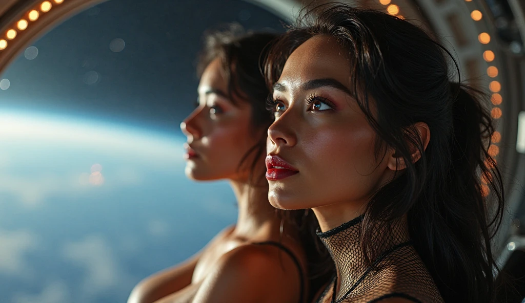 (High resolution、masterpiece:1.2)、Super detailed、(Photorealistic:1.37)、SF、Adventurer、Explore ancient ruins、Gorgeous detailed face and figure、Ideal proportions、Big Breasts、Beautiful long straight hair tied in a braided ponytail、blonde、Dynamic pose、Dynamic angle、treasure hunter、interstellar background、Advanced technology、Glowing Light、Extraterrestrial relics、Exciting action、Breathtaking landscapes、Amazingly detailed alien architecture、Ethereal colors、天bodyの雰囲気、Out-of-this-world scenery、laser weapon、Intense emotions、Adrenaline-pumping adventure、Thrilling suspense、Action-packed quests。Distant future、A young and beautiful woman、見事な特徴と完璧なbody型で、大胆かつ恐れを知らないtreasure hunterとして描かれ、Explore the depths of ancient extraterrestrial ruins in outer space。This work、信じられないほどのHigh resolution（highest quality、4k、8k、High resolution、masterpiece：1.2）とSuper detailed（Photorealistic：1.37）Proud of its depiction of、The face of the hero、body、Captures every intricate detail of the surrounding environment。SFジャンルに重点を置いたThis work、Advanced technology、魅惑的なinterstellar background、Introducing the scenery of another world。キャラクターのDynamic poseと角度が、It adds energy and a sense of adventure to the scene.。彼女の長く美しいblondeの髪は細心の注意を払ってポニーテールに編み込まれており、Enhances aesthetic appeal、全body的な外観に優雅さを加えています。treasure hunterとして、She encounters various relics and ancient structures。それらは絶妙なディテールでEthereal colorsで描かれ、The celestial atmosphere captivates the audience.。In this work、The protagonist engages in a thrilling quest、It also features intense emotions and adrenaline-pumping action as you face dangerous challenges.。laser weaponと未来的な要素がSFの雰囲気を醸し出し、視聴者に視覚的に驚異的で没入感のあるbody験を提供します、natural breasts