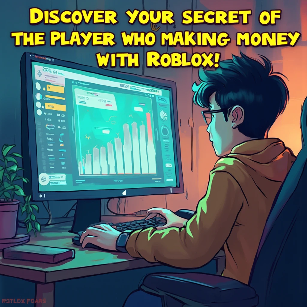 I want a room with a nice PC and that on the PC screen there is Roblox