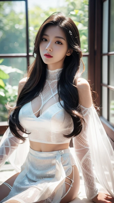 dark tone, Humanity cyberpunk style, beautiful asian girl, handsome, fascinating, Long brown and white hair, Light school uniform, Red miniskirt, Thin shirt, Sheer Shirt, The skirt is very short......., ไม่havingชุดชั้นใน., ไม่havingชุดชั้นใน., Open the legs., Legs wide open................., หัวbig breastm, big breastm, Beautiful chest mounds, Round milk, The nipples are clearly visible...., open chest, Open the milk....., High sexual erosion, sadism, having , vulvashaped, anus, Very powerful dynamic, unreal engine 5 , New Hero Fusion, Bio Vipon, blending, humans, Demons, Ghost Spirit, Demons, fascinating, Light white short dress, Blue Eyes, Traces of battle on the body, Part of the shirt is missing......, Wash your body with the rain., Spark and Bokeh effects Sony 35mm. Wide camera angle, Full-body stand, . . . . .3D, Realistic, high-res, Full body