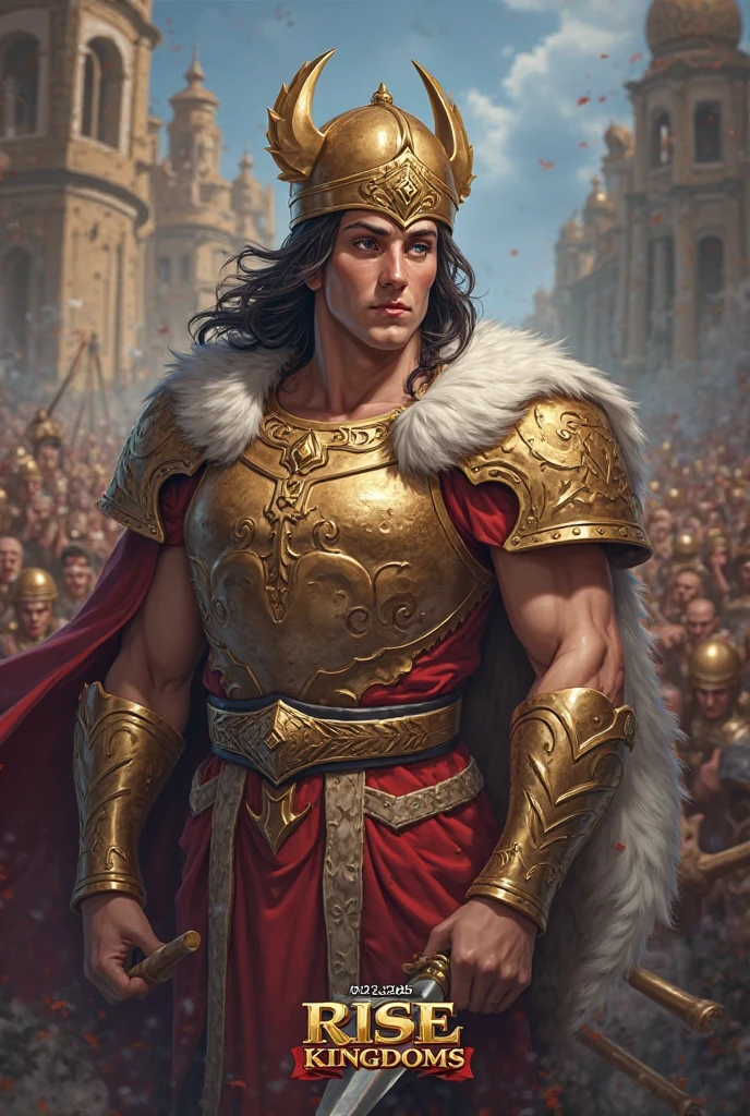 Gareth bale detailed(extremely detailed CG 8k wallpaper), body photo of the most beautiful artwork in the world, medieval armor, body portrait, Nimrod the first king of Babylon, hunter, barbarian, macho man, majestic professional oil painting by Ed Blinkey, Atey Ghailan, Studio Ghibli, by Jeremy Mann, Greg Manchess, Antonio Moro, trend at ArtStation, trend at CGSociety, Intricate, High Detail, Sharp Focus, Dramatic and Photorealistic Painting Art by Midjourney and Greg Rutkowski
