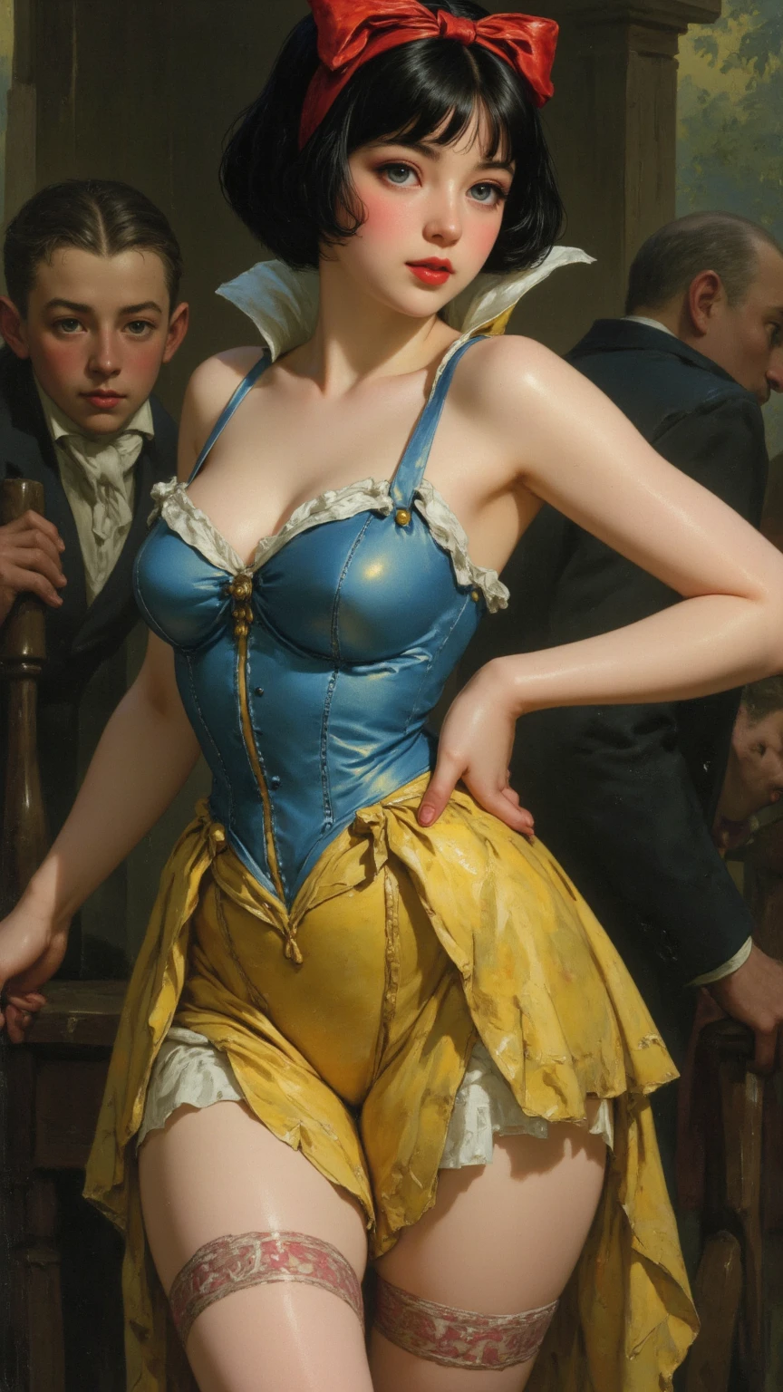 Ultra realstic A girl, masterpiece The Golden Glass Howard carriage Cinderella , High definition, Photo detailed, voluptuous, big thighs, thick eyebrows, big butt, big waist, masterpiece,series, full body portrayed majestically in full-bodied and resolute posecasc 3D trickery, the distinctive touches of Sylvain S