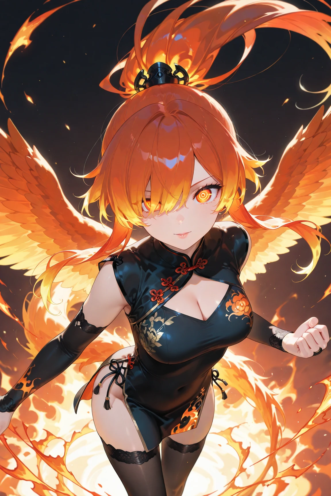 Leather accessory design, female model, Huge boobs