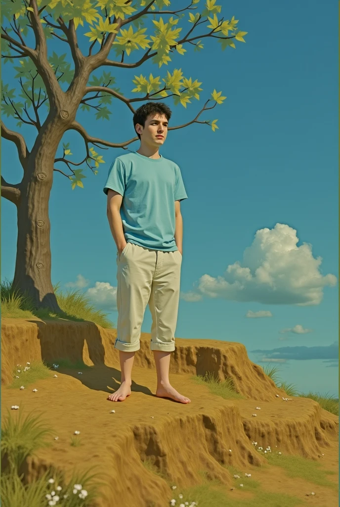 A boy, Detailed, Clear